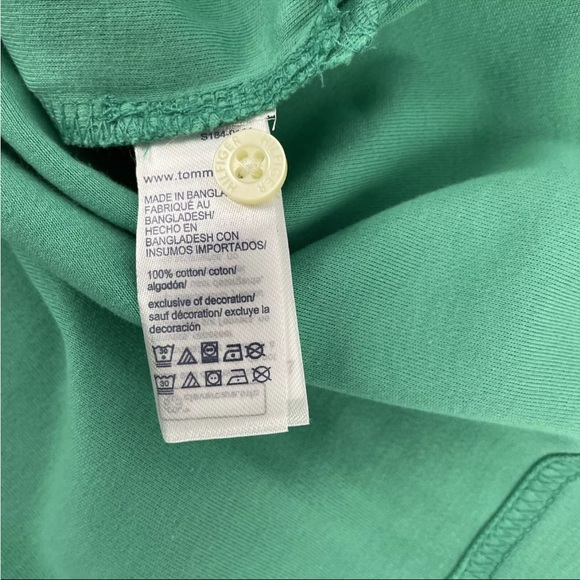 New Mens Tommy Hilfiger Short Sleeve Polo Shirt Sz M NWT Green - Picture 8 of 8